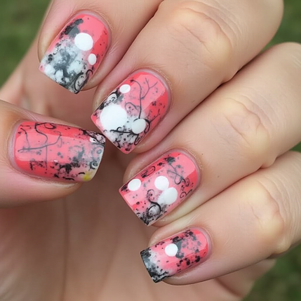 Abstract Nail Art