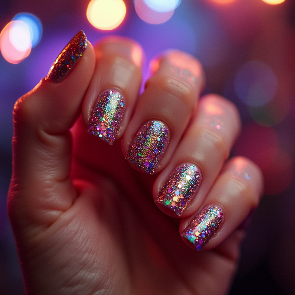 Festival Glitter Nails