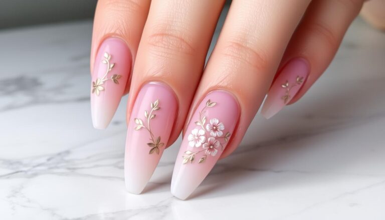 Long almond nails