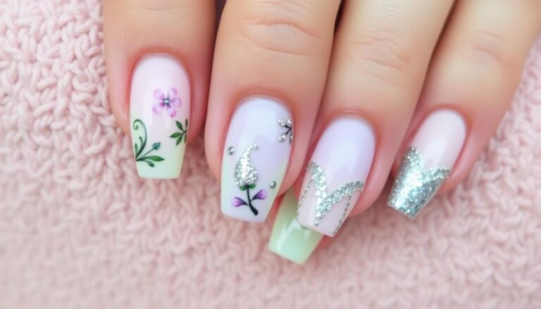 Short Acrylic Nails
