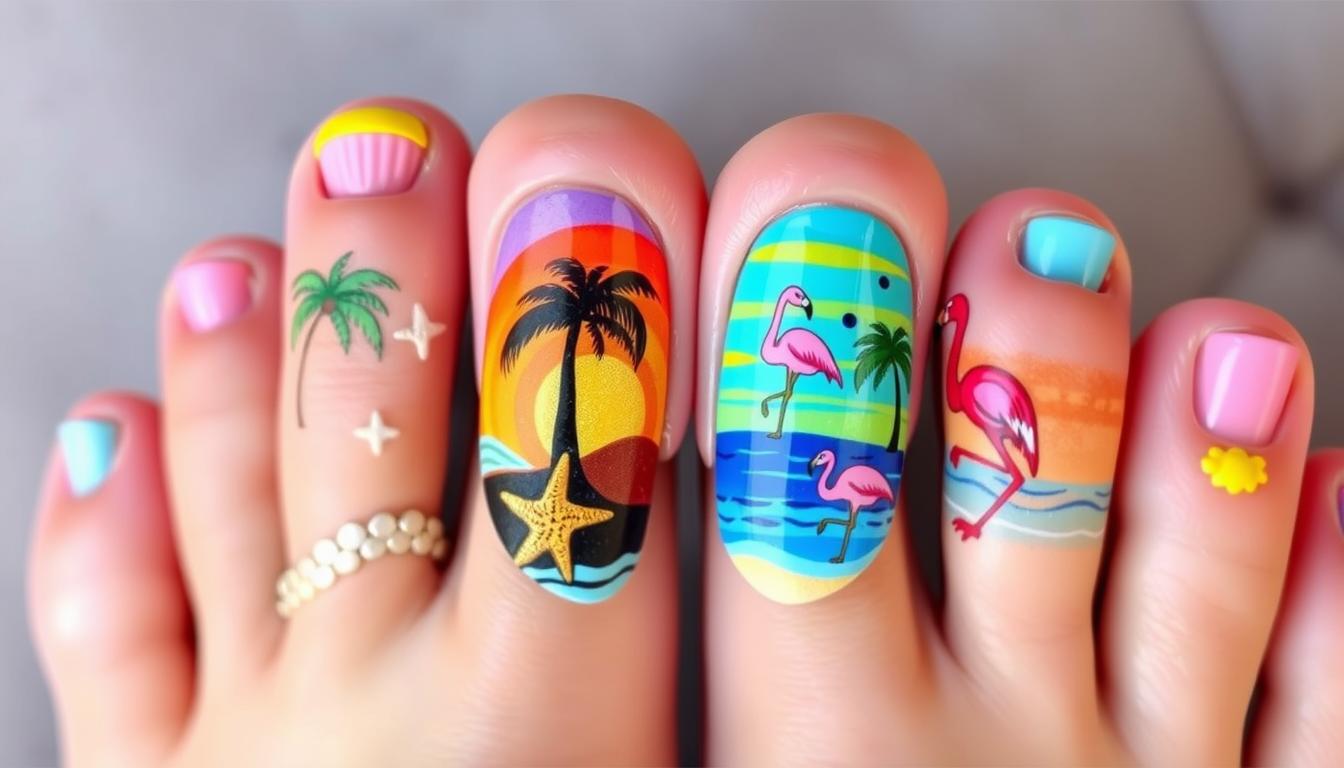 summer toe nail designs