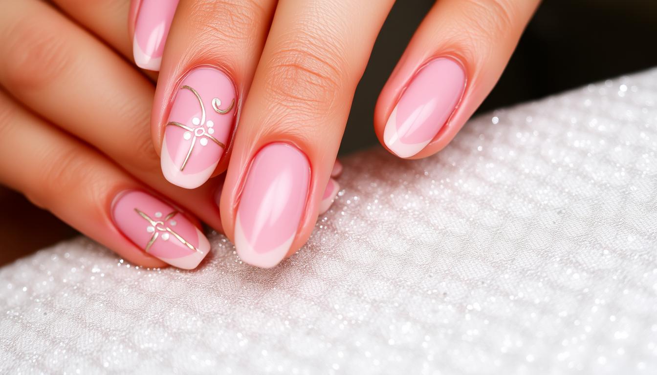 ​pink almond nails