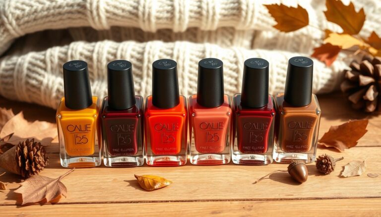 fall colors nails