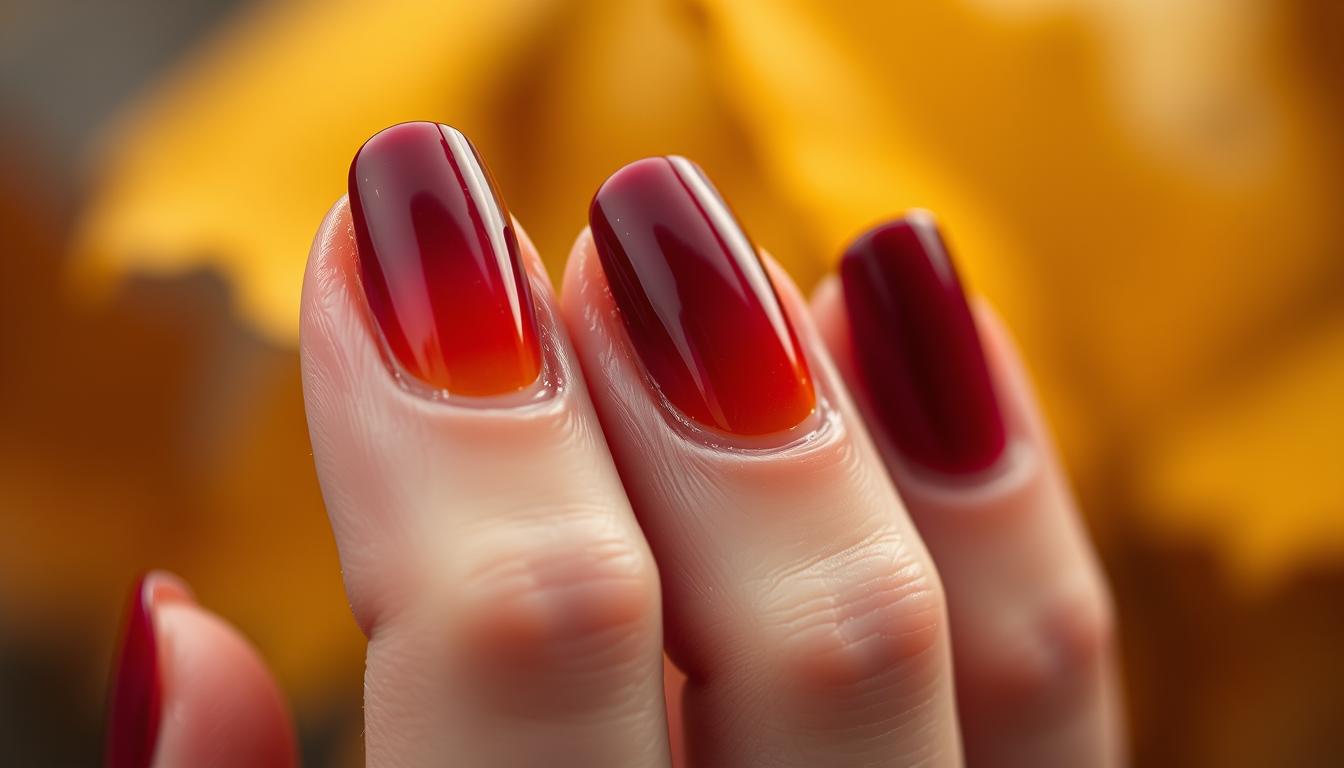 fall ombre nails