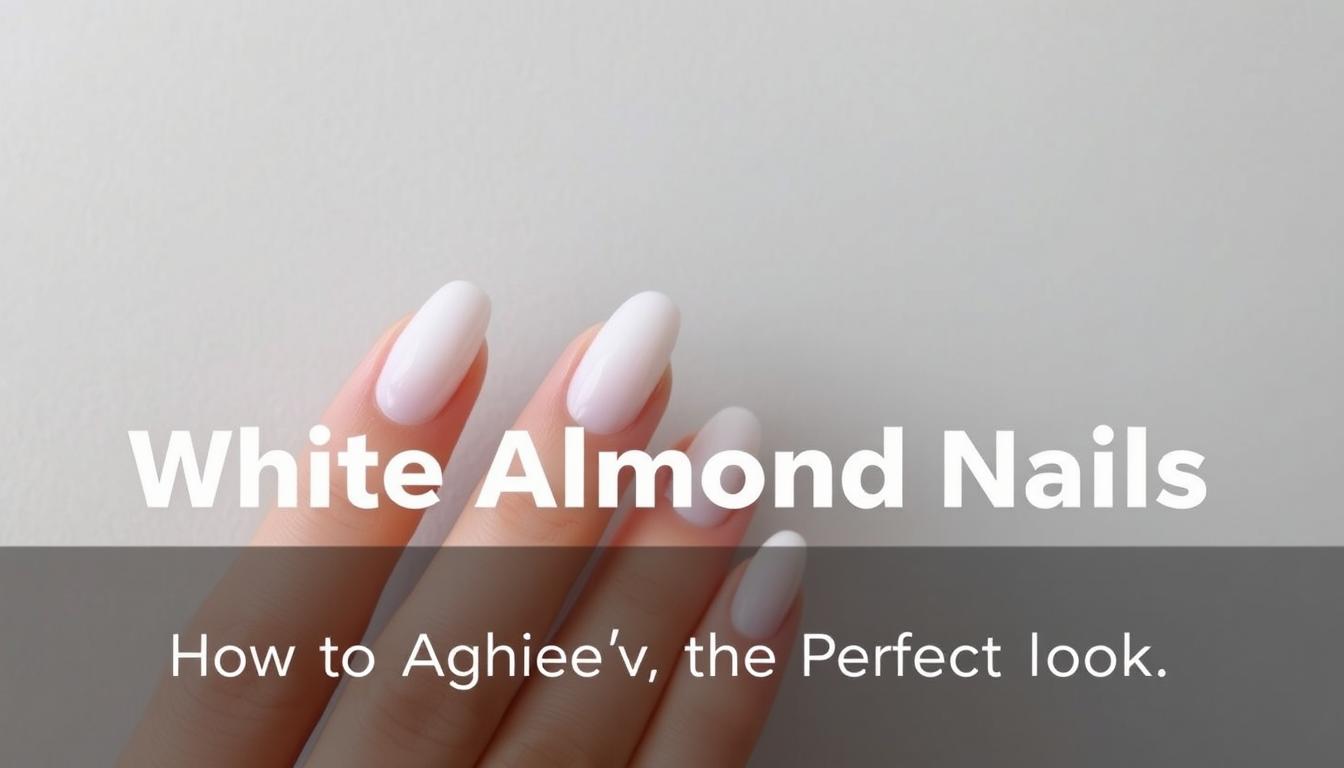 white almond nails